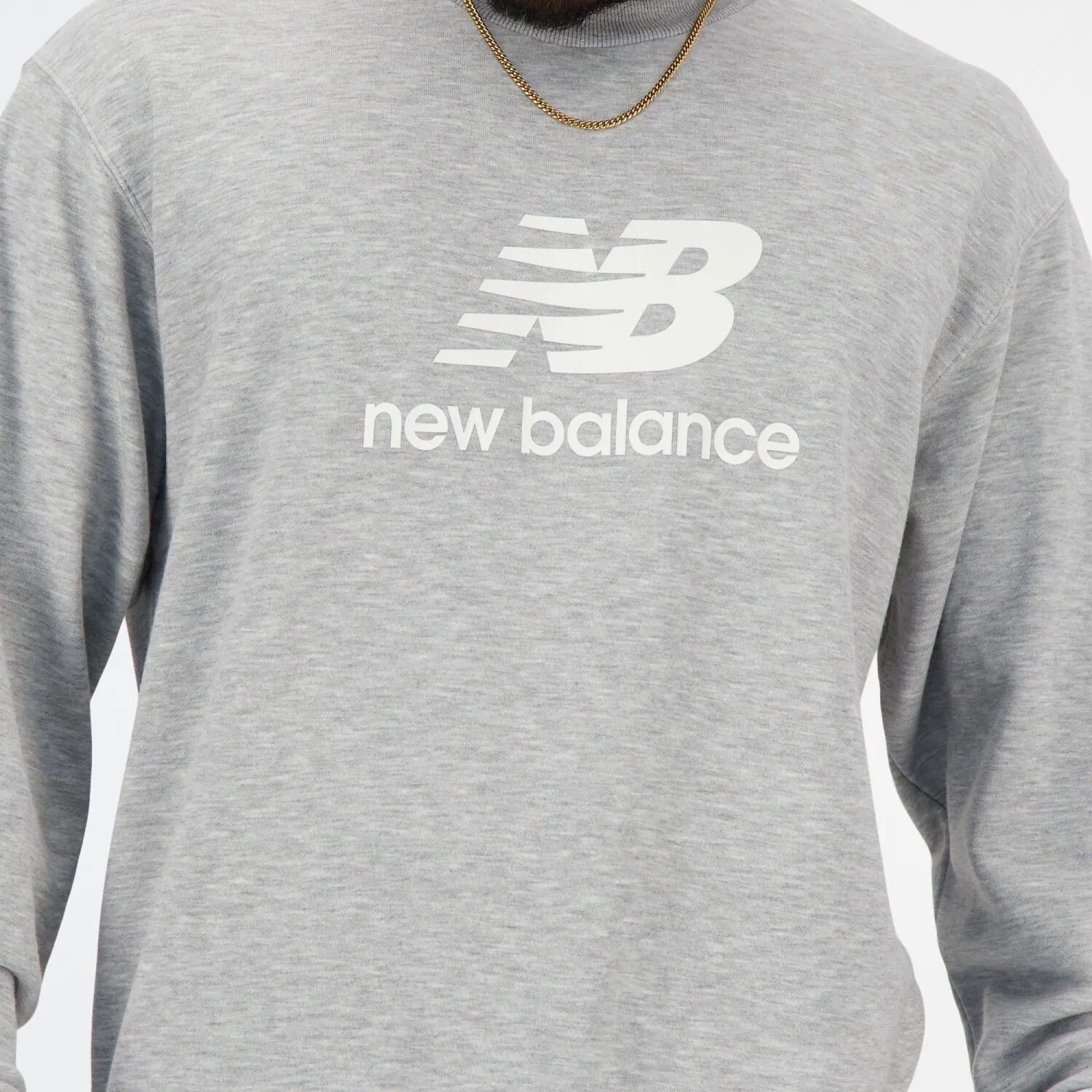 Buzo New Balance de Hombre - SPORT ESSENTIALS - MT41500AG - ATHLETIC GREY