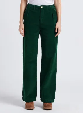 LEA - Pantalón de pana ancho en verde