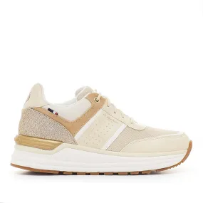 Zapatillas cuña U.S. POLO ASSN. ophra color crema